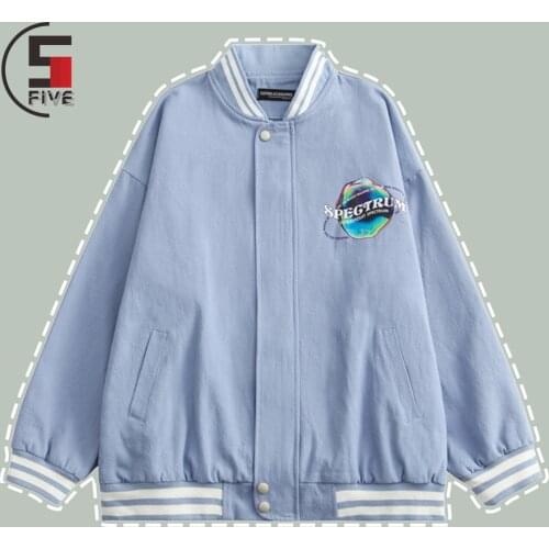 Hip Hop Fashion Laser Letter Print Baseball Jacket Mens Winter Streetwear Keep Warm Loose Jackets Harajuku Hipster Unisex Coats