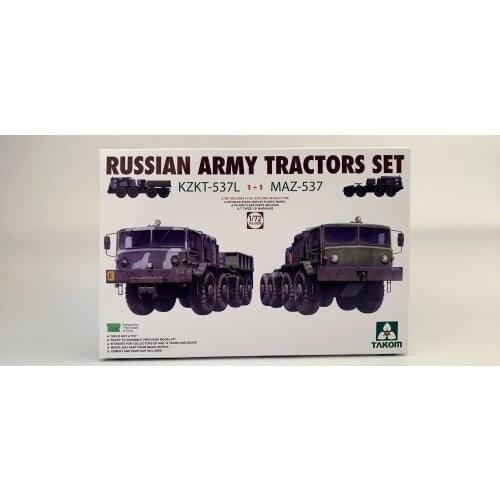 TAKOM 1/72 5003 Russian Tractors Set - KZKT-537L & MAZ-537 [1+1]