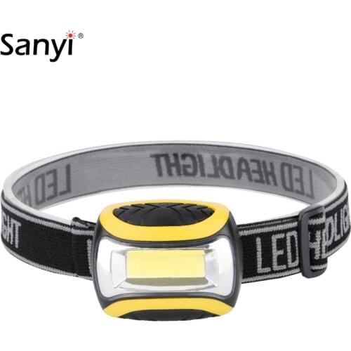 ONLY 49g Mini COB Headlamp 3 Modes Waterproof LED Headlight Fishing Camping Outdoor Lighting Led Head Lamp 90 Degree Adjustable