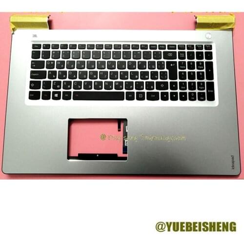 YUEBEISHENG New For Lenovo ideapad 700-17 palmrest Bulgarian keyboard Upper cover Upper case 5CB0L02370