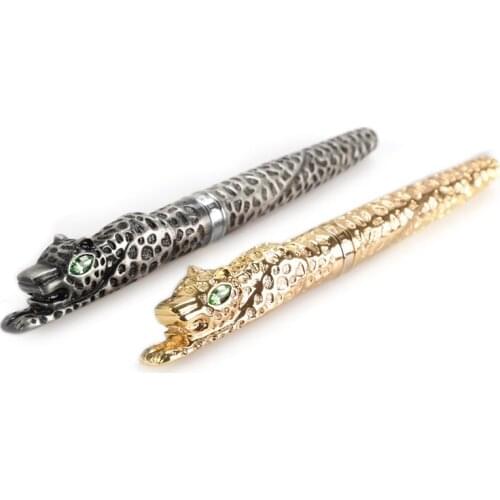Ancient Jinhao Cheetah Full Metal Golden Fountain Pen Luxurious Exquisite Advanced Writing Gift Pen For Business Office & Home