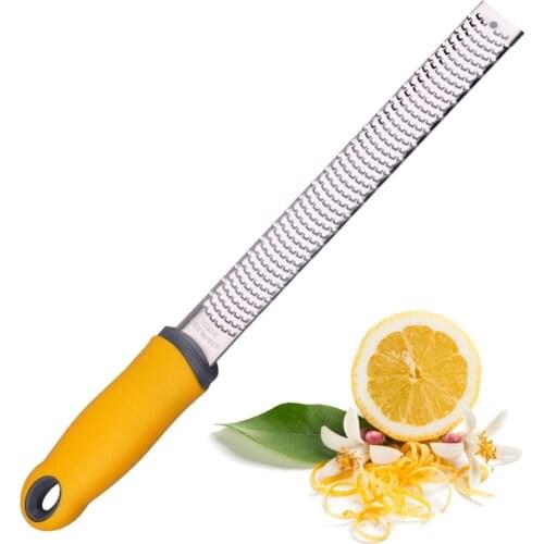 Handheld Citrus Lemon Zester Cheese Grater For Chocolate Garlic Vegetable Stainless Steel Blade Wide Dishwasher Kitchen Tool