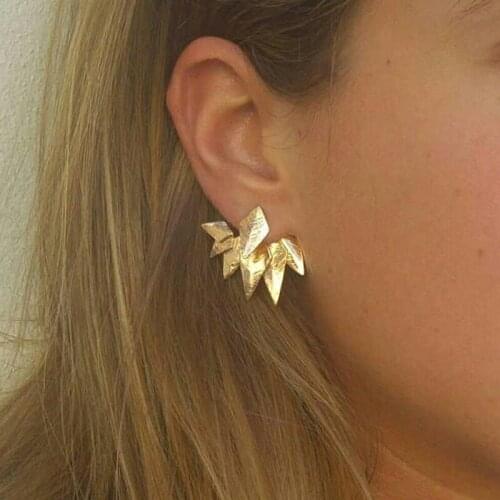 Lovers Ear Stud Earring Cute Plant Drop Earrings Women Earrings Rose Gold Color Jewelry Earrings Aretes De Mujer Brincos