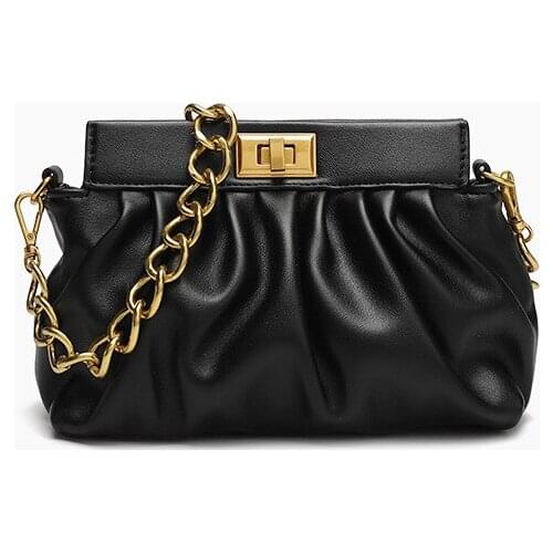 Folded Underarm Bag 2021 New Fashion Chain Female Bag with Shoulder Messenger Lipstick Bag Purses and Handbags Sac A Main Femme