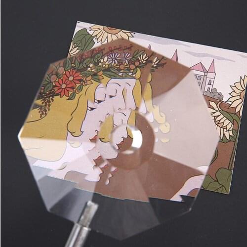 Photography Foreground Blur Movie Props Crystal Glass Ball Special-Shaped Glass Prism Fractal Filter Studio Photo Accessories