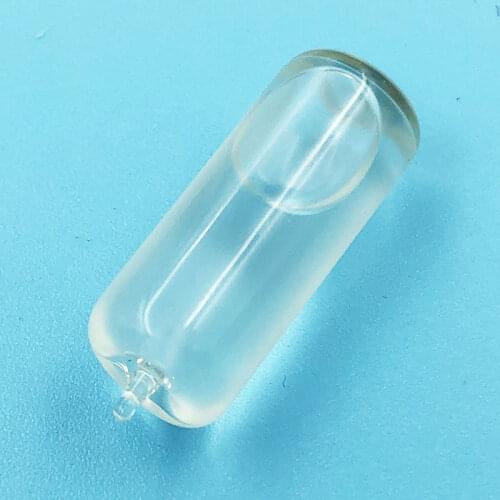 Glass Level Bubble Ampules Cylindrical Bubble Leveler Diameter 8mm Length 21mm