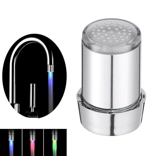 Temperature-controlled Led Faucet Light Temperature Sensor Intelligent LED Water Tap Faucets Nozzle With Adapter No Need Battery