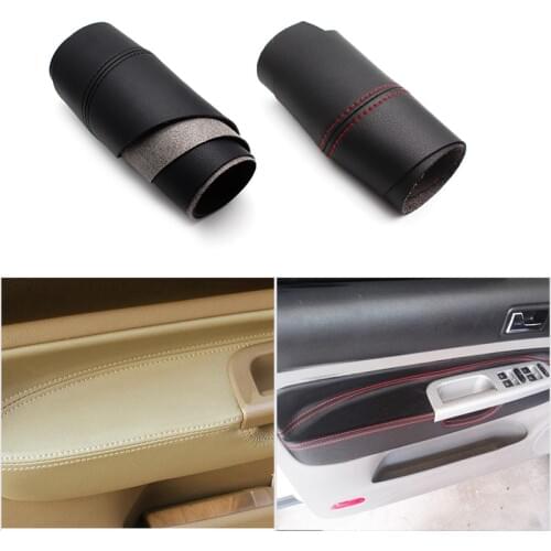 ONLY Left Hand Driving Microfiber Leather Interior Door Handle Armrest Panel Cover Trim For VW Golf 4 MK4 Bora Jetta 1998-2005