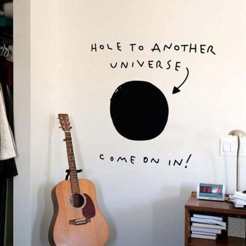 Hole to Another Universe funny wall sticker for decoration