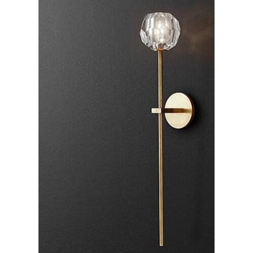 Showcase Large crystal ball wall sconce Led picture light Living Room Wall Lamp Corridor Entrance Light G9 Led fixture Luminaire