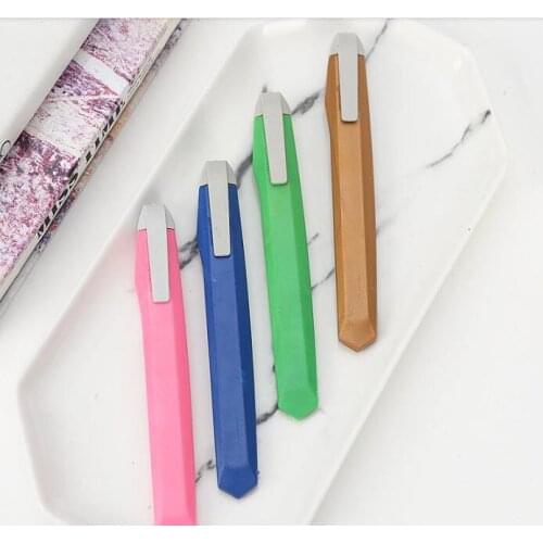 Candy colors mini Utility Knife multifunction Art Cutter Students Paper Snap Off Retractable Razor Blade Knife Stationery Color