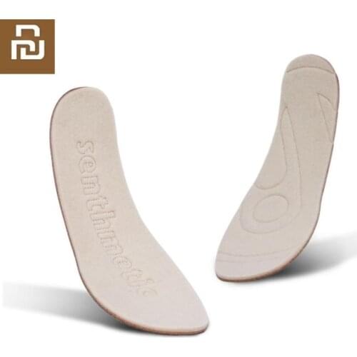 Youpin New Men woman winter wool felt cork warm insole 2 pairs Warm heat storage Light and comfortable insole