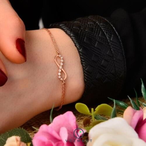 Sterling Silver Infinity Bracelet #50448