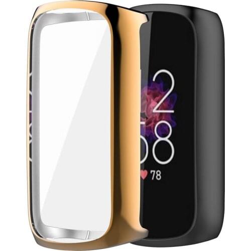 Full Screen TPU Protector Cover Case For Fitbit Luxe Smart Watch Protective Cover Bumper Capa Cubierta Protectora Parachoque