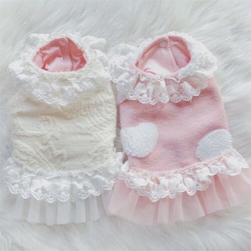 Winter Dog Dress Cute Girl Dog Clothes Princess Costume Apparel Puppy Outfit Yorkshire Pomeranian Schnauzer Poodle Pet Clothing