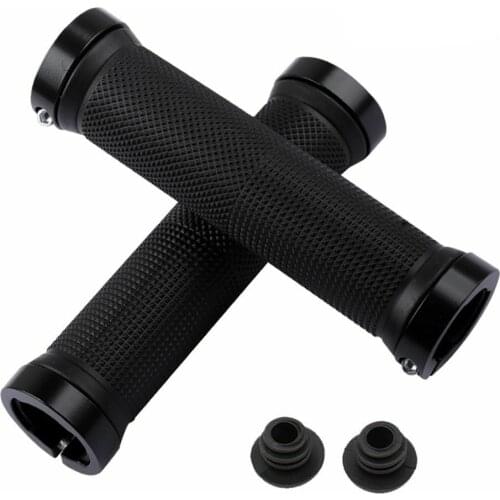 1Pair Bicycle Grips Rubber Mountain Bike Handlebar Anti-skid Shock-absorbing Bike Grips Cycling Handlebar Bike Accessories