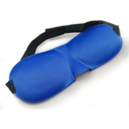 1Pcs 3D Sleep Natural Sleeping Eye Mask Eyeshade Cover Shade Patch Women Men Soft Portable Blindfold Travel Eyepatch Blue