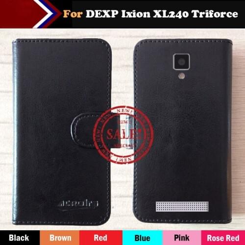 2017 DEXP Ixion XL240 Triforce Case Factory Price 6 Colors Fashion Customize Slip Leather Exclusive Case Protective Phone Cover