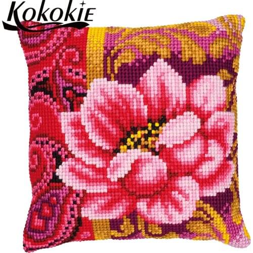 Accessories for cross stitch kits throw pillow cushion mat embroidery yarn needlework sets handicraft pillowcase making kit
