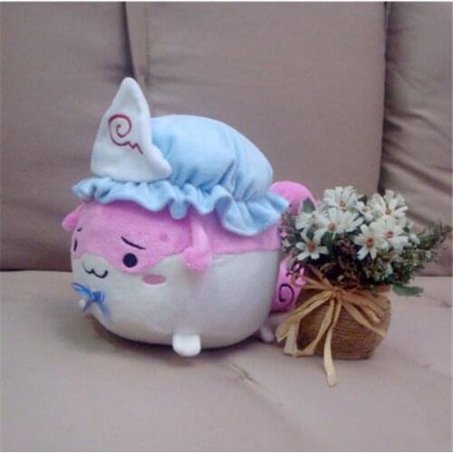Anime TouHou Project Cosplay Plush Toys Saigyouji Yuyuko Pet Figure Doll 35cm Filling Pillow for Gift