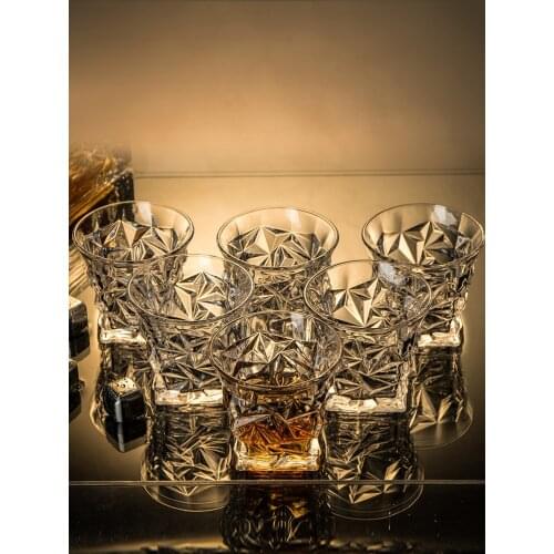 Whisky brandy glass household European high boron crystal glass wine glass creative water glass beer glass liquor glass bar set