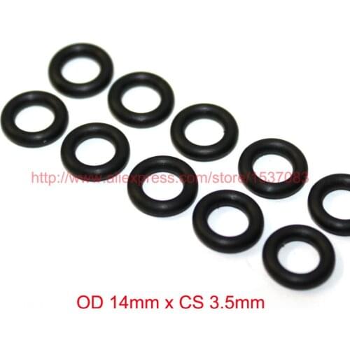OD 14mm x CS 3.5mm black NBR nitrile o ring o-ring oring sealing rubber cord 70 shore A