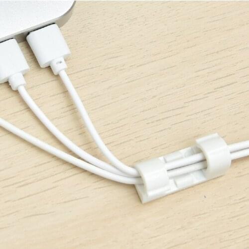 Finisher Wire Clamp Self-adhesive Wire Organizer Cable Clip Buckle Clips Ties Fixer Fastener Holder Data Telephone Line Clamp