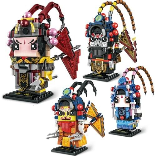 City Creator Chinese 15*7*14 cm Romance Of The Three Kingdoms Brickheadz Figures Building Blocks Bricks Kids Toys DIY brick idea