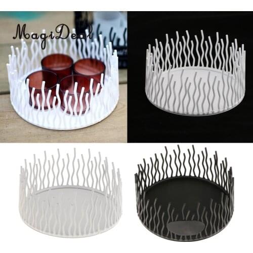 MagiDeal Decorative White Candlesticks