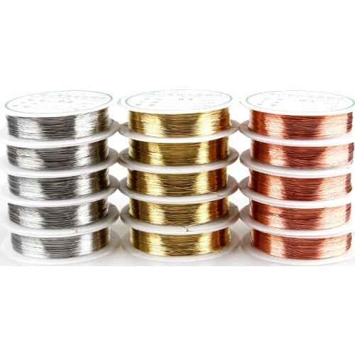 Multi-Size Copper Wire Stretch Elastic Spool Rope Cord Crystal Thread String For DIY Jewelry Making Beading Bracelet Fishing