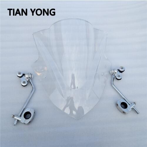 Motorcycle High Quality Windshield With support frame For KTM 250Duke 200Duke 390Duke 390 Duke Modification Wind Deflectore