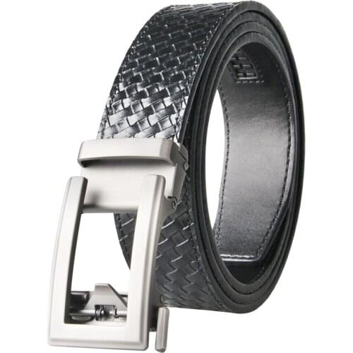 Famous Brand Belt Men Top Quality Genuine Luxury Leather Belts for Men Strap Male Metal Black Leather Automatic Buckle Belts Men