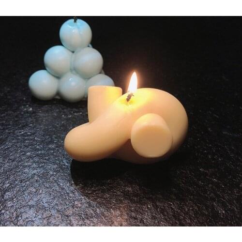 2021 New DIY Candle Mould Soy Wax Silicone Candle Mold Aromatherapy Molds for Plaster 3D Hand-made Soy Aroma Wax Soap Mold