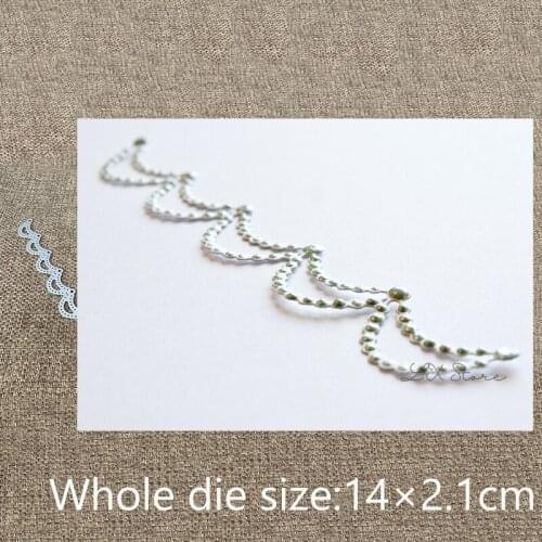 New Design Craft Metal Cutting Die tassel chain edge decoration scrapbook die cuts Album Paper Card Craft Embossing die cuts