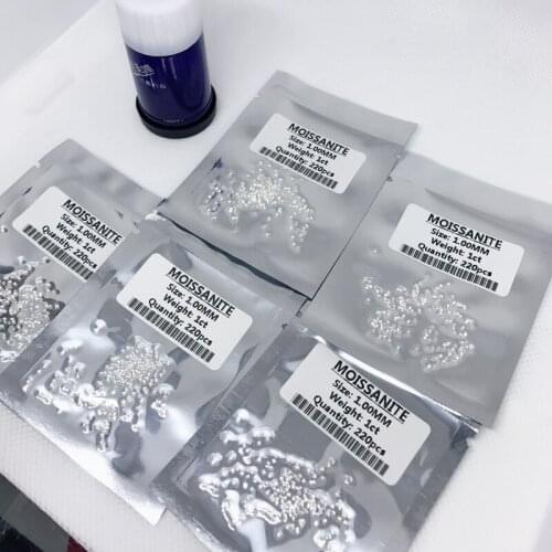 Wholesale prices DVVS white loose moissanites diamonds Pass Diamond 1ct-10ct 1bag Test Moissanites Beads diy Jewelry Making