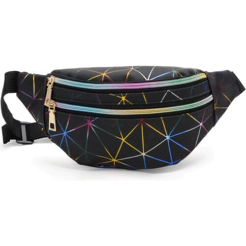 Women Banana Waist Pack Waterproof Waist Belt Bag Female Holographic Fanny Pack Travel Chest Bags Mini Coin Purse Phone Bag 2019
