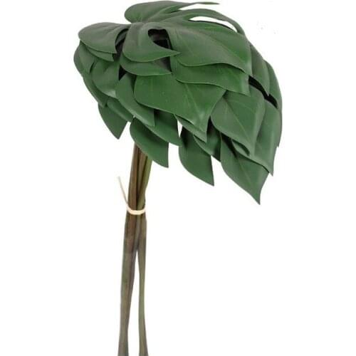 Festive Decoration Artificial Plant Monolithic Turtle Leaf Bundle Plastic Party Interior Decor Simple Artificial Green Plant