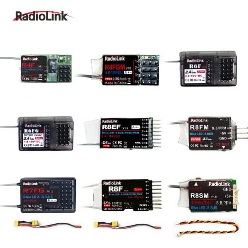 Radiolink R4FGM R4F R6FG R6F R7FG R8F R8EF R8FM R8SM RC Mini Receiver for RC Cars Boats Works with RC4GS V2 RC6GS V2 T8FB T8S
