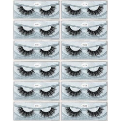 3D Handmade Mink Lashes 12 Pairs 4 Styles Mixed False Eyelashes Natural Lashes and Long Lash Makeup Eyelash