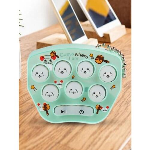 Hand-held Hamster Game Machine Childrens Hamster Keychain Nostalgic Pendant Toy Baby Music Toy