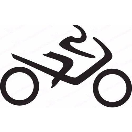 Motorcycle Moto Man Reflective Decal