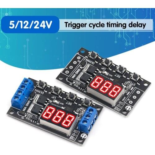 MOS switch type trigger cycle timing delay module solenoid valve control 5v12v2v TD4