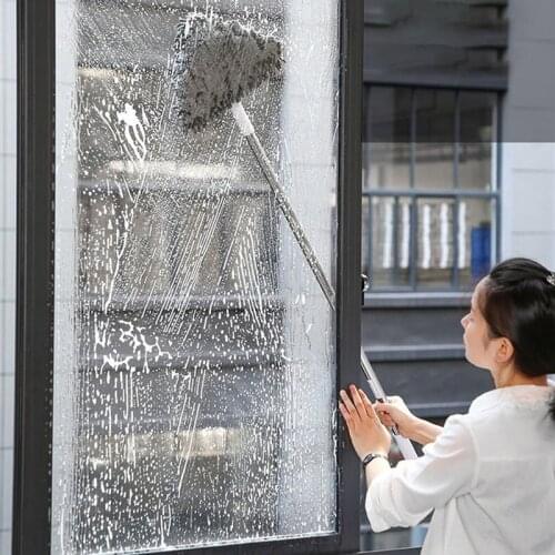 Triangle Mop Retractable Household Cleaning Lazy Magic Mop Microfiber Hand Wash Flat Mop Bathroom Glass Cleaner 360 Rotating