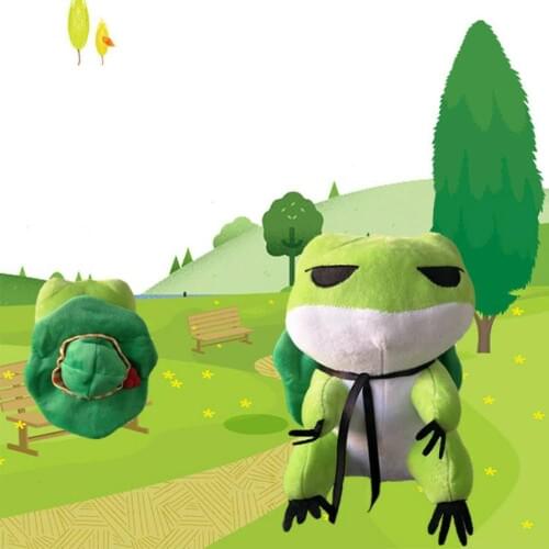 1 pcs 20-40cm New Travel frog the Frog The Cute travel frog Travel frog plush toys doll animal frog plush Stuffed Animal Doll