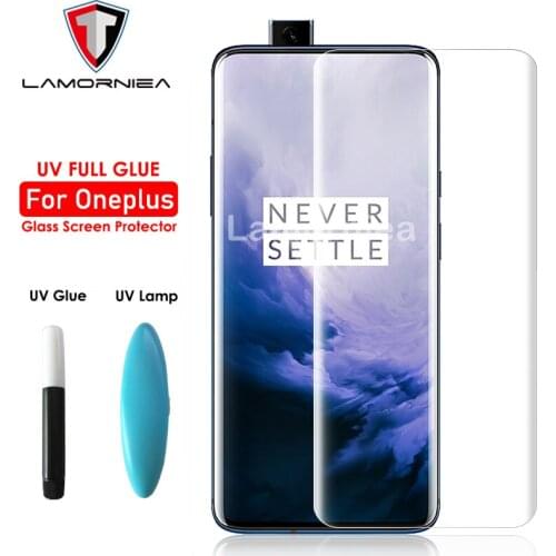 100D UV Full Glue Tempered Glass for Oneplus 7T Pro 1+ 7 Pro Screen Protector UV Glass Film For Oneplus 7 Pro 1+7 Pro 1+7 T Pro
