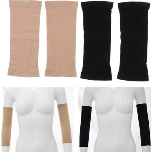2 Pairs of Arm Shaper Sleeves for Fat Loss, Upper Arm Wrap Bands - Fat Buster