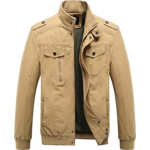 2018 Men military jackets and coats bomber jacket Casual men cotton autumn plus size M-6XL coat