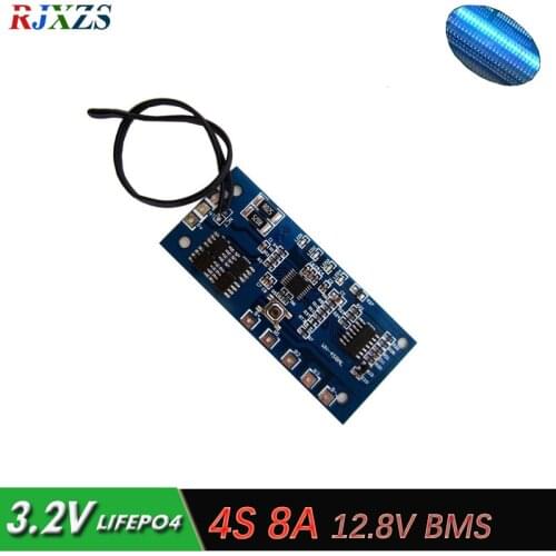 4S 8A 12.8V LiFePO4 BMS/PCM/PCB battery protection circuit board for 4 Packs 18650 Battery Cell w/ LED