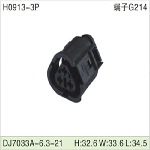 Free shipping 500pcs DJ7033A-6.3-21 6.3mm 3Pin AMP Car Electrical Wire Connectors for VW,BMW,Audi,Toyota,NISSAN AND other