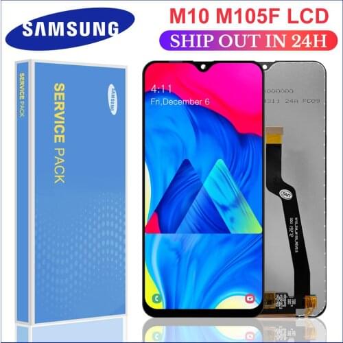 6.22'' Black LCD for SAMSUNG Galaxy M10 2019 Display SM-M105 M105F M105G/DS Touch Screen Digitizer Assembly Replacement